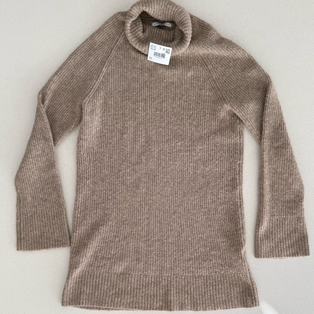 NWT American Eagle Knit Turtle Neck Ribbed Long Sleeve Tunic Sweater/Dress